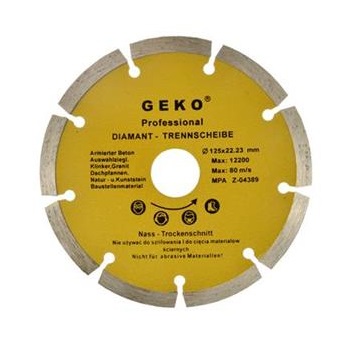 Geko gyémántvágó tárcsa 125mm