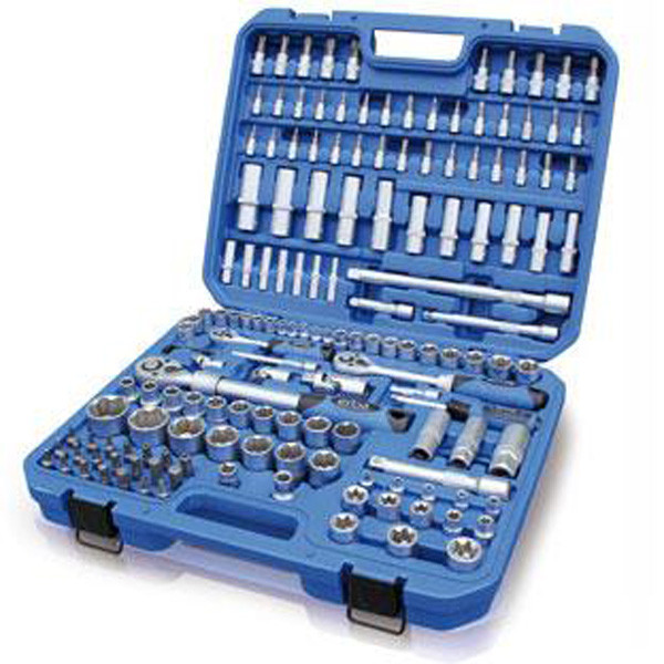 Erba 155 részes 1/2"- 3/8"-1/4"-os dugókulcs klt.