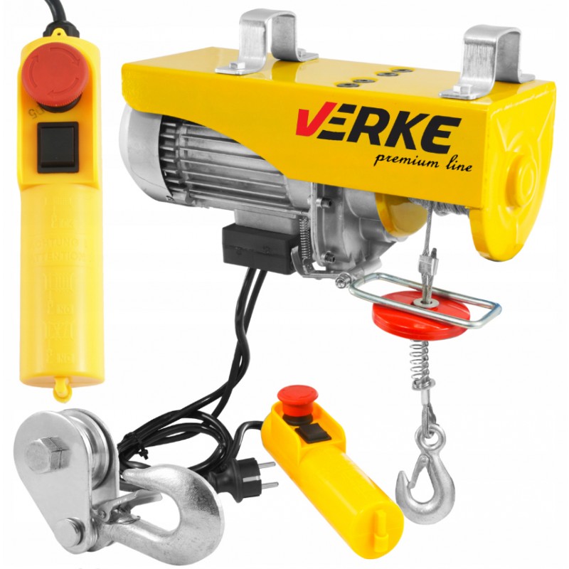 Verke elektromos csörlő 1300 W / 400/800 kg / 6/12 m