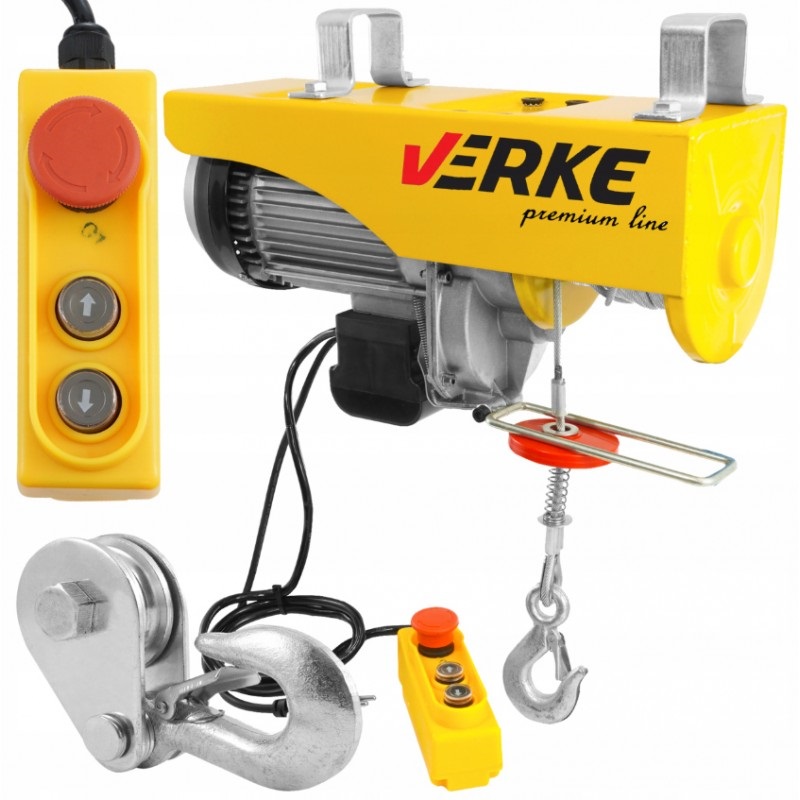 Verke elektromos csörlő 1600 W / 500/1000 kg / 6/12 m