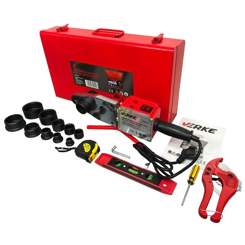 Verke csőhegesztőgép műanyag csőhöz 1500 W / 20-63 mm