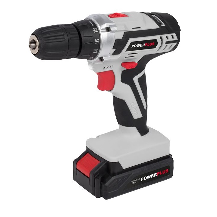 PowerPlus akkumulátoros fúró-csavarbehajtó 20V Li-Ion