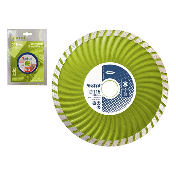 Extol Craft Turbo gyémántvágó tárcsa 115x22,2mm