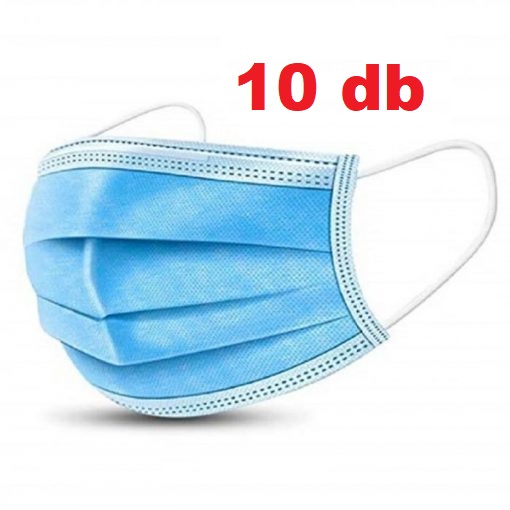 Három rétegű orvosi szájmaszk 170x90mm / 10db