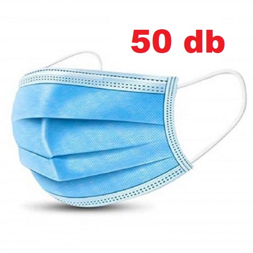 Három rétegű orvosi szájmaszk 170x90mm / 50db