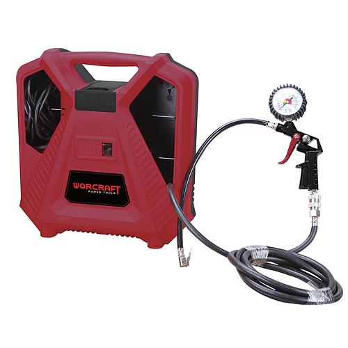 Worcraft táskakompresszor olajmentes, 1,1kW, 8bar