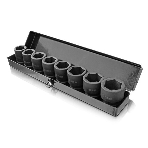 Erba 3/4"-os, 8 részes gépi dugófej készlet 26-38mm