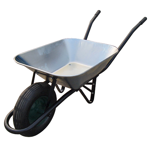 Strend Pro Talicska 60 liter horganyzott puttonnyal, gumi kerekes
