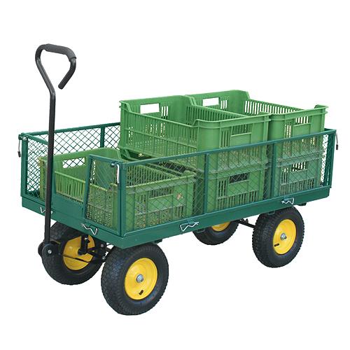 Strend Pro nagy méretű kertikocsi kézikocsi, 1250x650x320mm