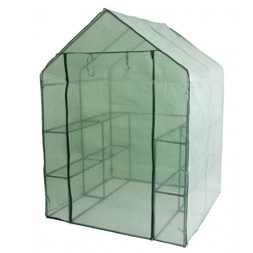 Strend Pro PE fóliasátor paradicsomsátor  193x142x142 + polcok