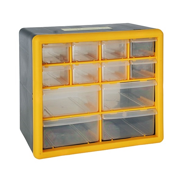 STR 12 fiókos szortimenter , 265x160x235mm, max 12kg
