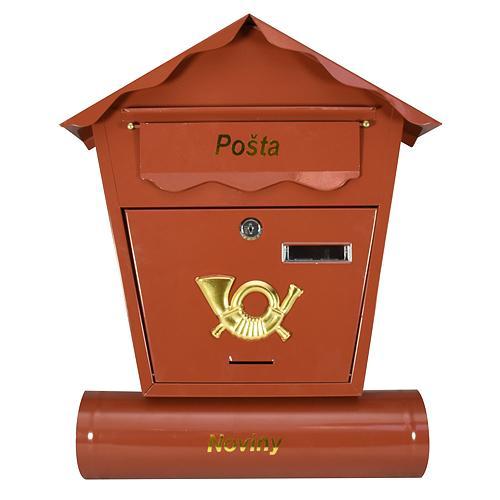 STR postaláda kulcsos, 440x370x100mm, szórólap tartóval