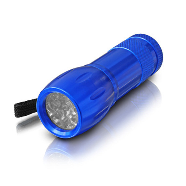 Erba kék alumínium LED zseblámpa 12 LED
