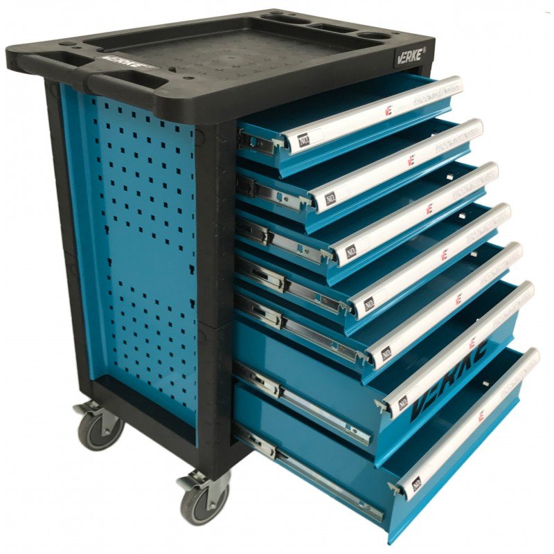 Verke 7 fiókos szerszámos kocsi 985x766x465 mm