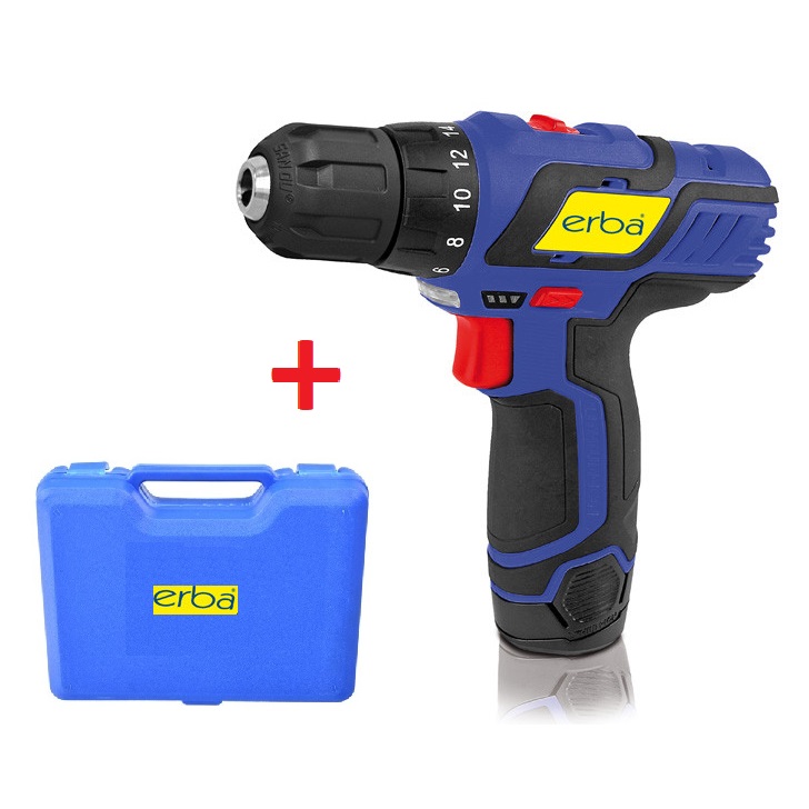 Erba akkus csavarozó 10.8 V, Li-Ion 1,3Ah + KOFFER