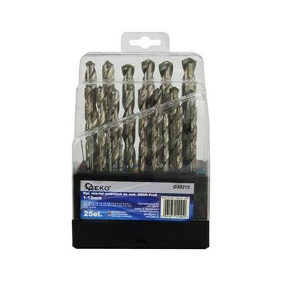 GEKO HSS fúrószár készlet,1-13mm,25db
