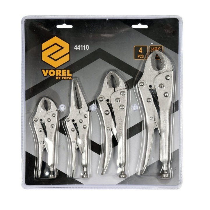 Vorel 4 részes patentfogó készlet, 140/165/180/225mm