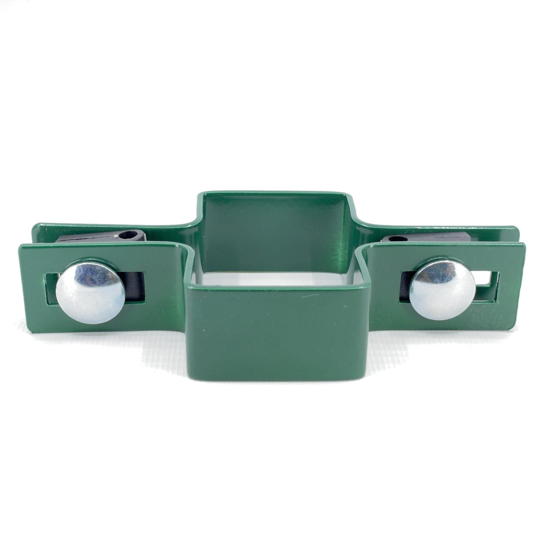 3D kerítés rögzítő bilincs 60x40-es oszlopra zöld Ral6005