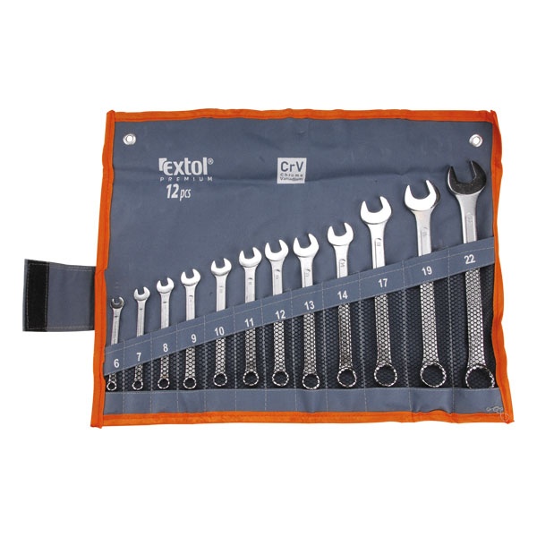 Extol Premium csillag-villáskulcs klt. 12db-os, 6-22mm