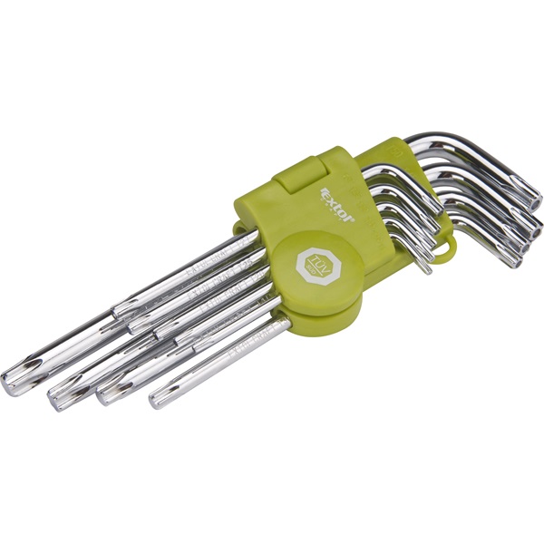 Extol 9 részes hosszú torx kulcs klt., T10-T50