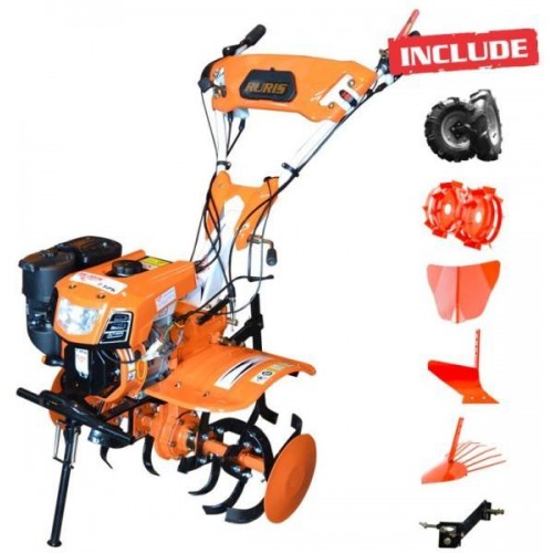 Ruris Profi rotációs kapa 7,5LE 208cm3 + kerék, eke, adapter