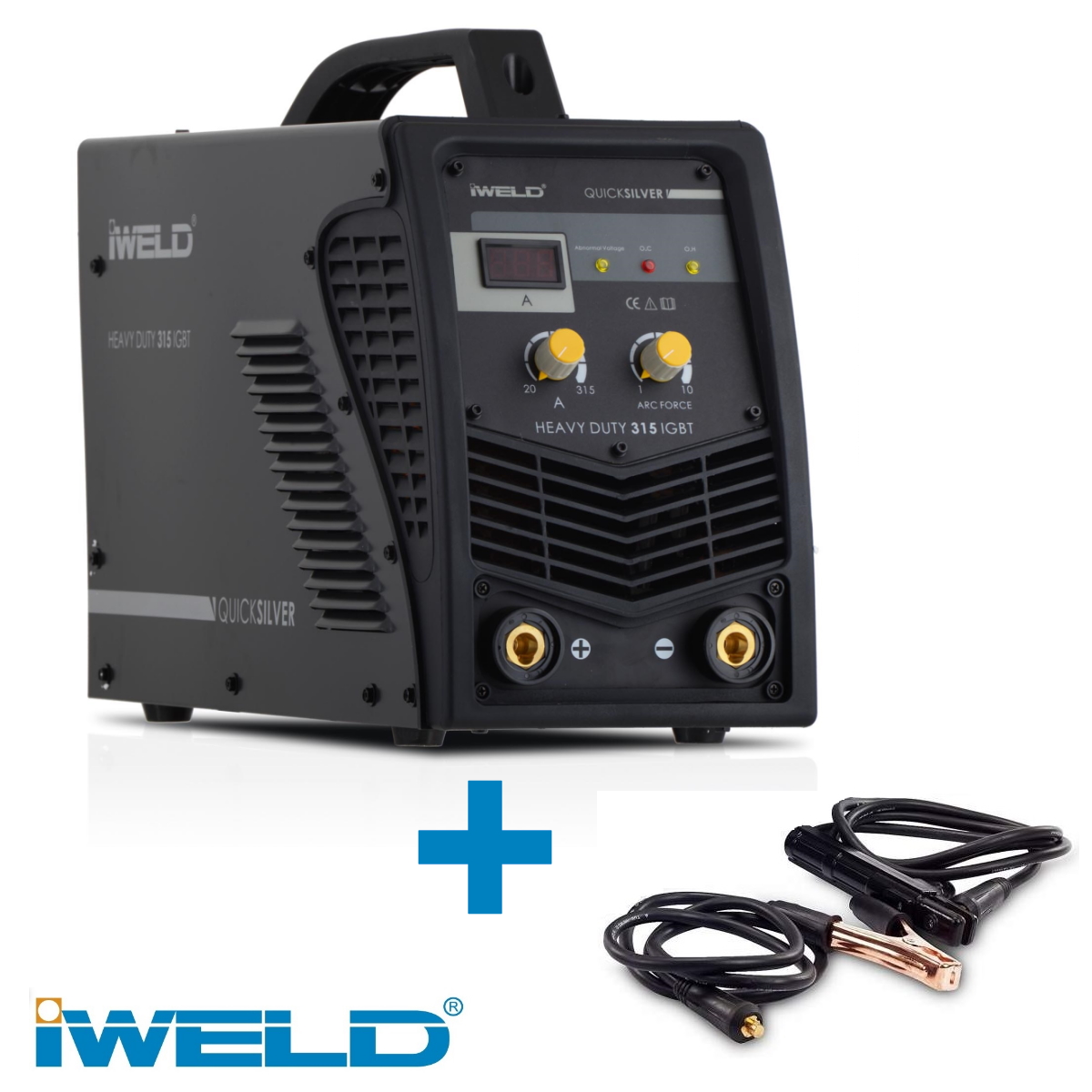 Iweld Heavy Duty 270 A-os inverteres MMA hegesztő + munkakábelek