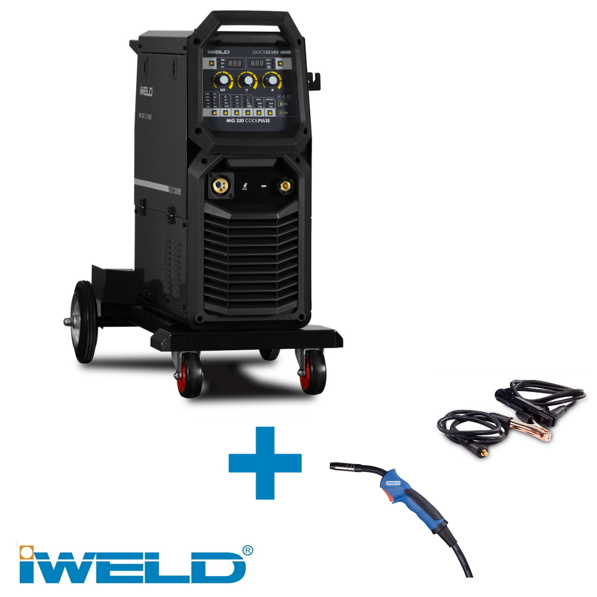 Iweld COOLPULSE 300 A-os MIG/MMA hegesztő inverter + tartozékok