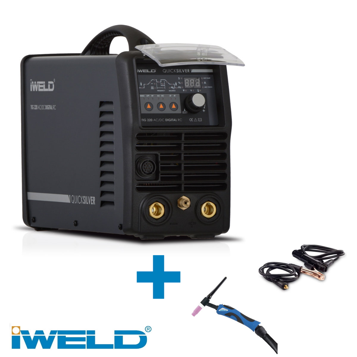 Iweld DIGITAL AC/DC 200A-os TIG/MMA inverteres hegesztő + tartozékok