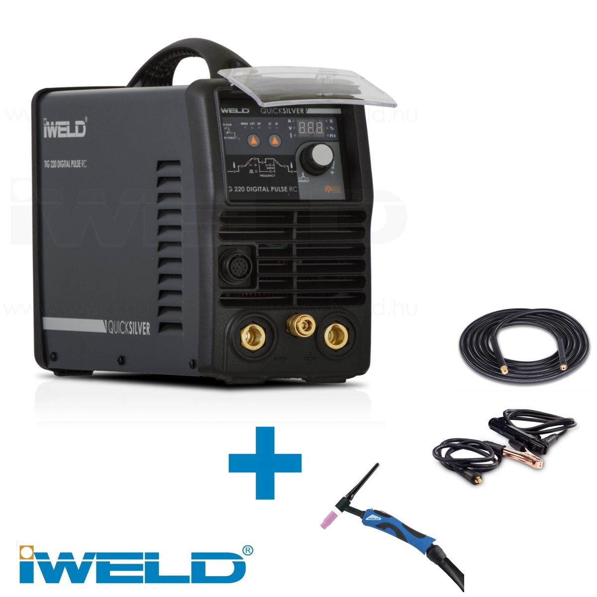 Iweld PULSE 200 A-os AWI/MMA inverteres hegesztő + tartozékok