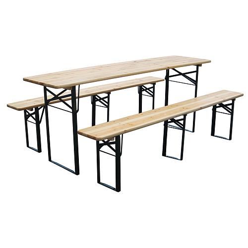 STR nagy méretű sörpad szett DORTMUND Standard, 175x46x77cm