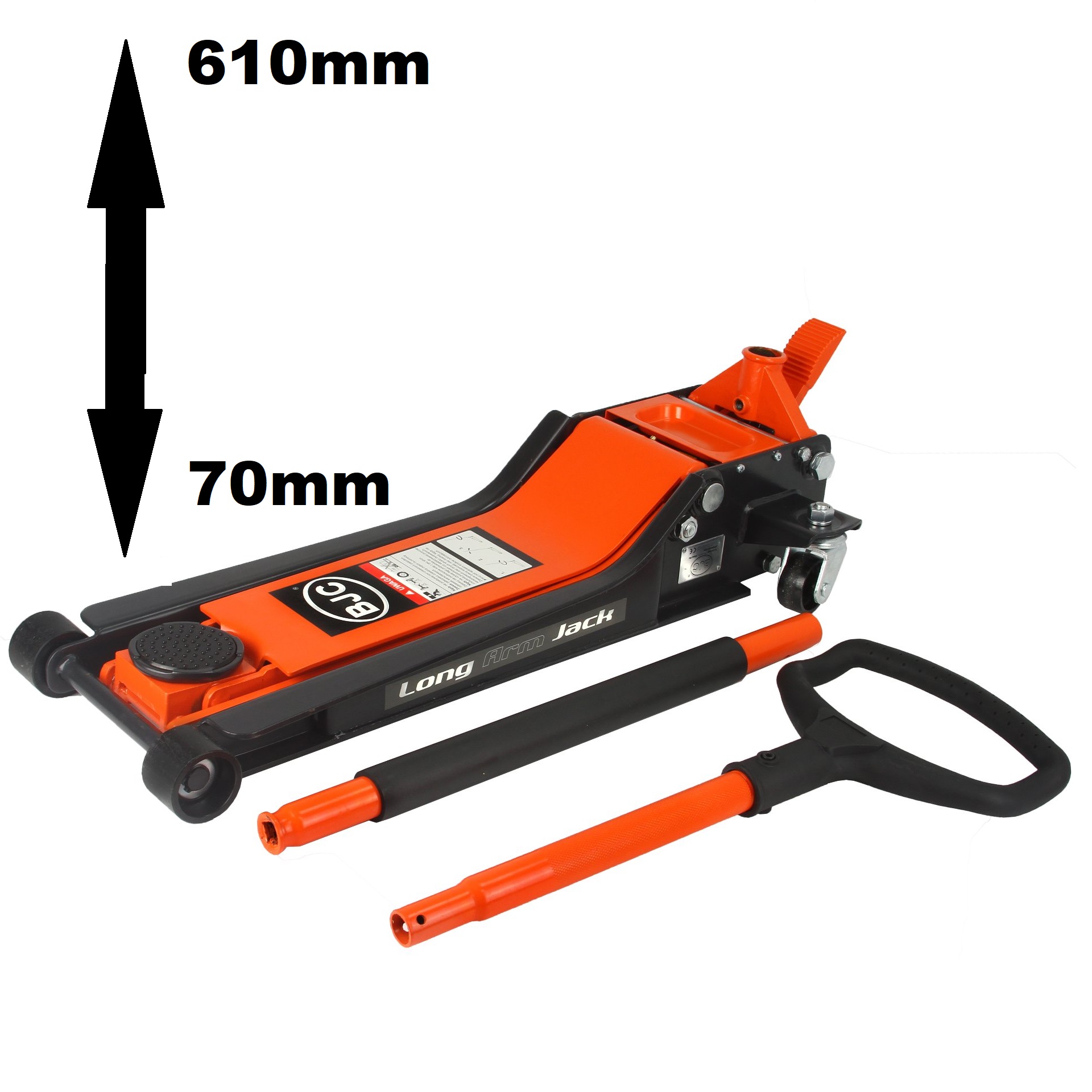 BJC Alacsony profilú krokodilemelő, 1.5T - 70-610mm