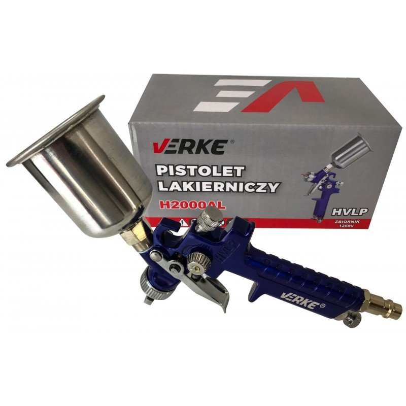 Verke profi festékszóró pisztoly 1 mm / 125 ml