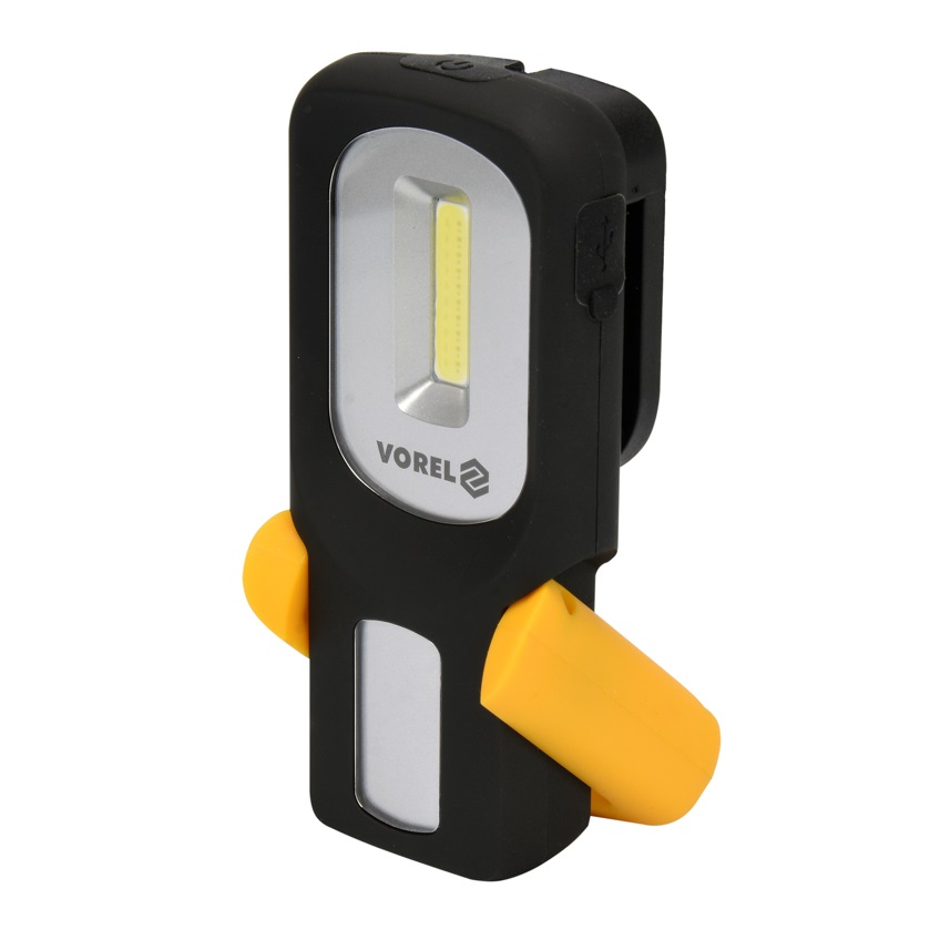 Vorel 3 W-os LED-es akkus kézi lámpa USB töltővel