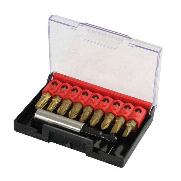 Narex 1/4"-es TiN bitkészlet tartóban