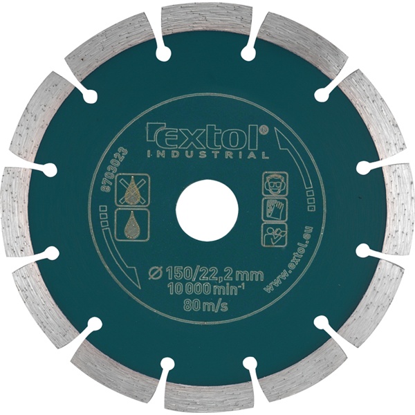 Extol Industrial ipari gyémántvágó korong 125mm szegmentált