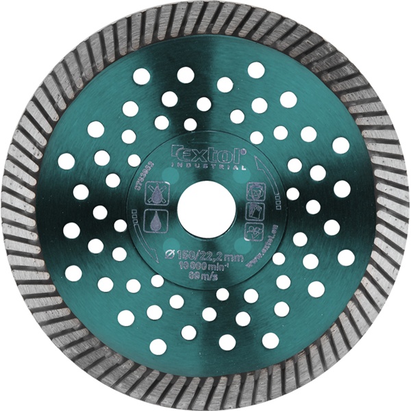 Extol Industrial Turbo gyémánt gyorsvágó tárcsa 115mm