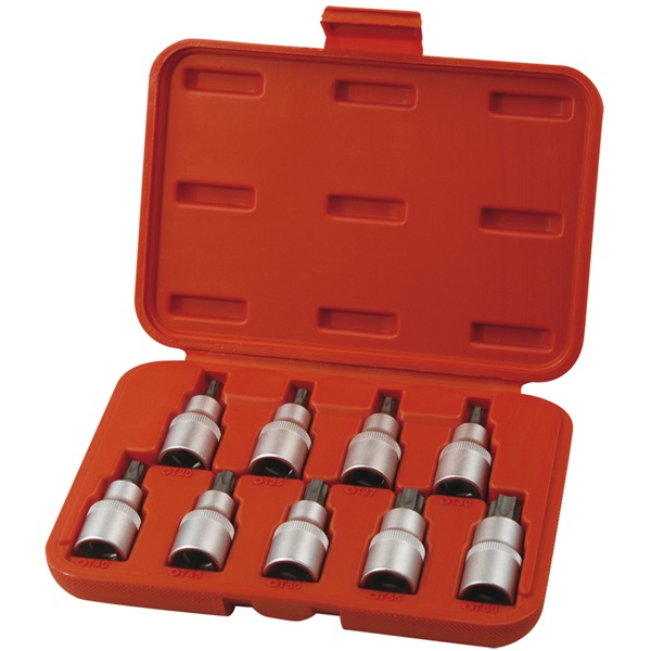 Extol 9 részes torx bitdugófej klt. 1/2"