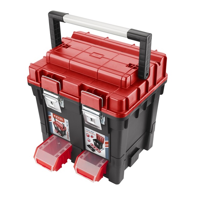 Extol Premium fémcsatos profi szerszámos láda, 440x350x440mm