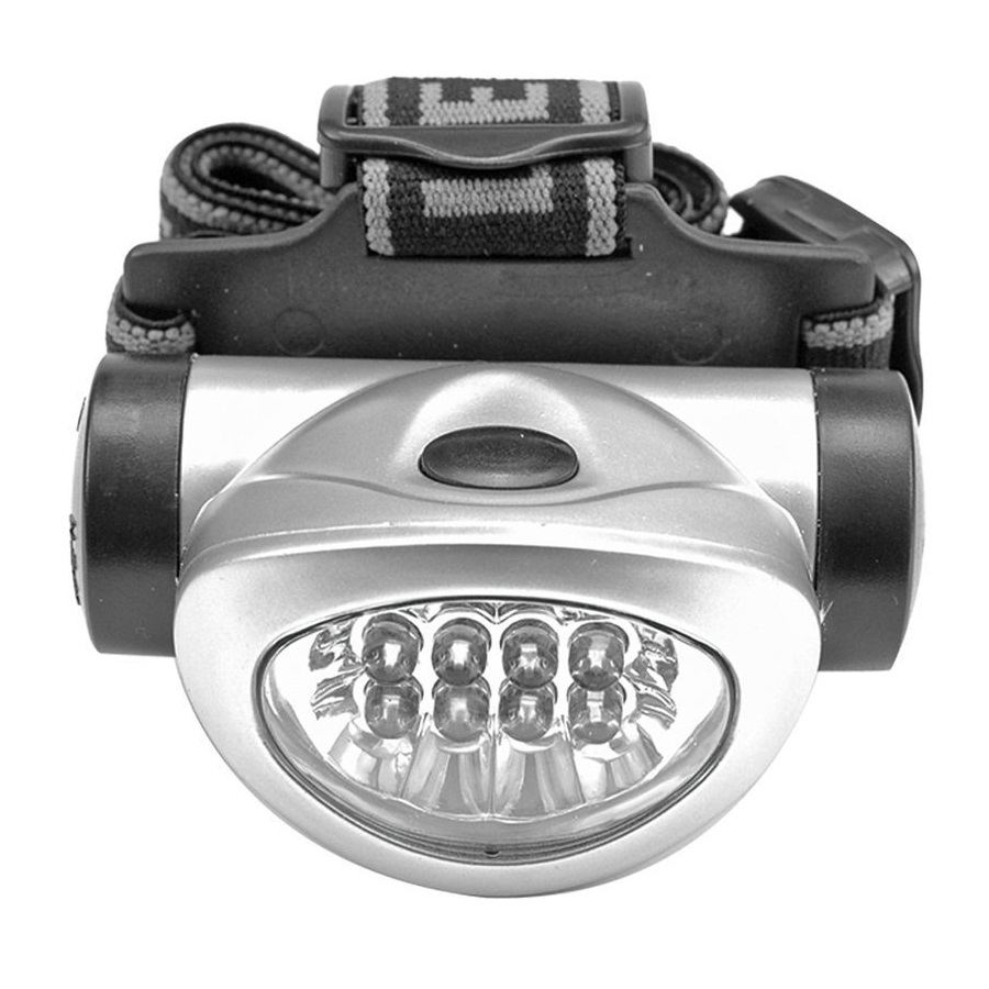 Vorel 8 LED-es fejlámpa, elemes