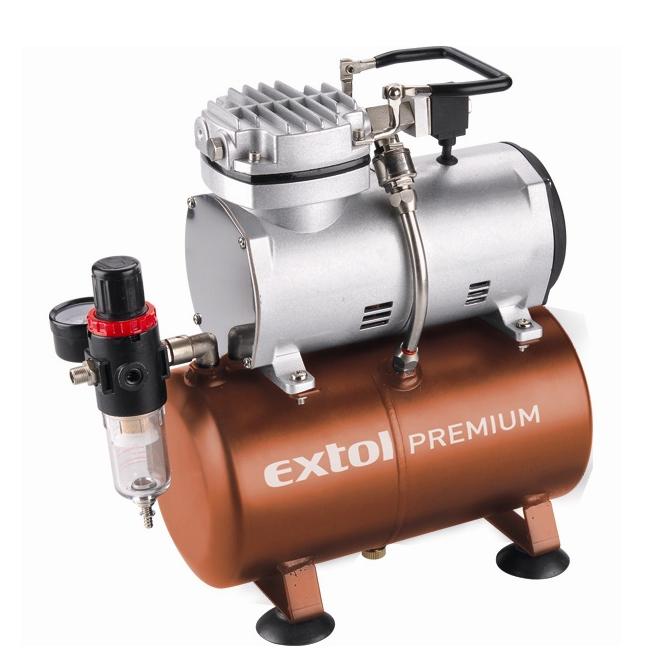 Extol Premium olajmentes kompresszor 6 Bar-os, 3L