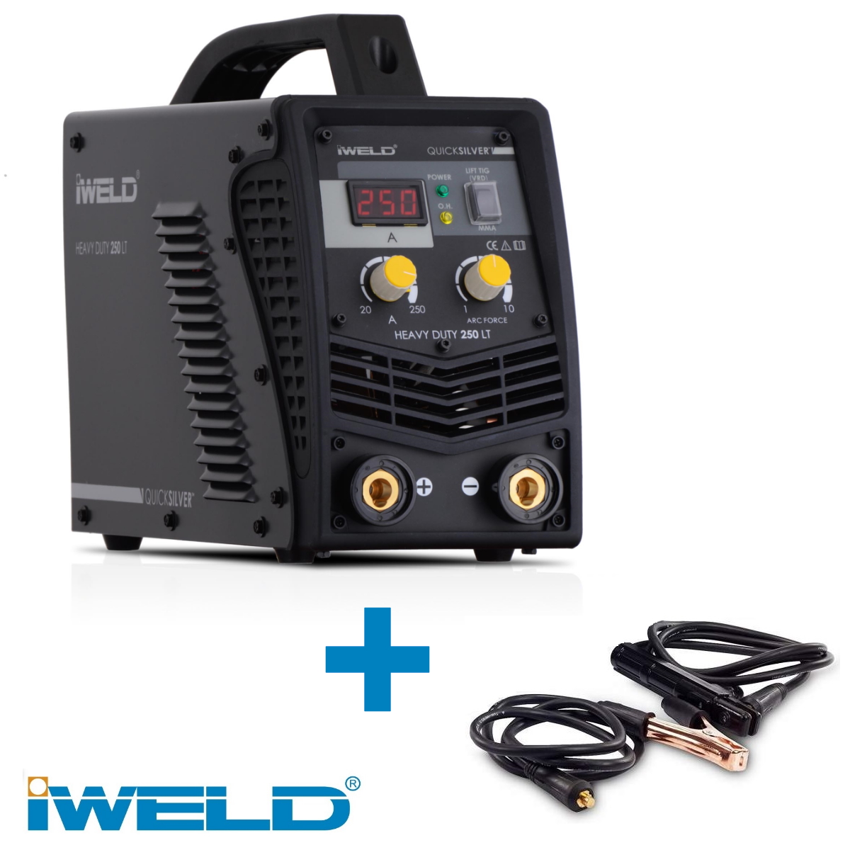 Iweld HD 230 A-os inverteres MMA hegesztő + tartozékok