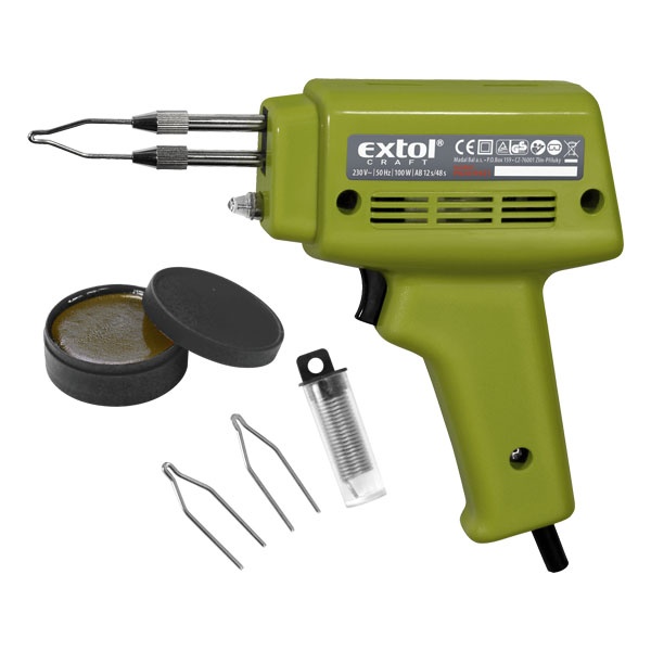 Extol forrasztópisztoly 100W, kofferral