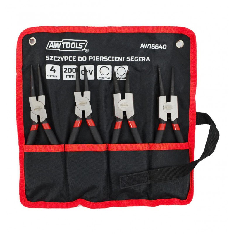 AW Tools 4 darabos seeger fogó készlet 200 mm CrV