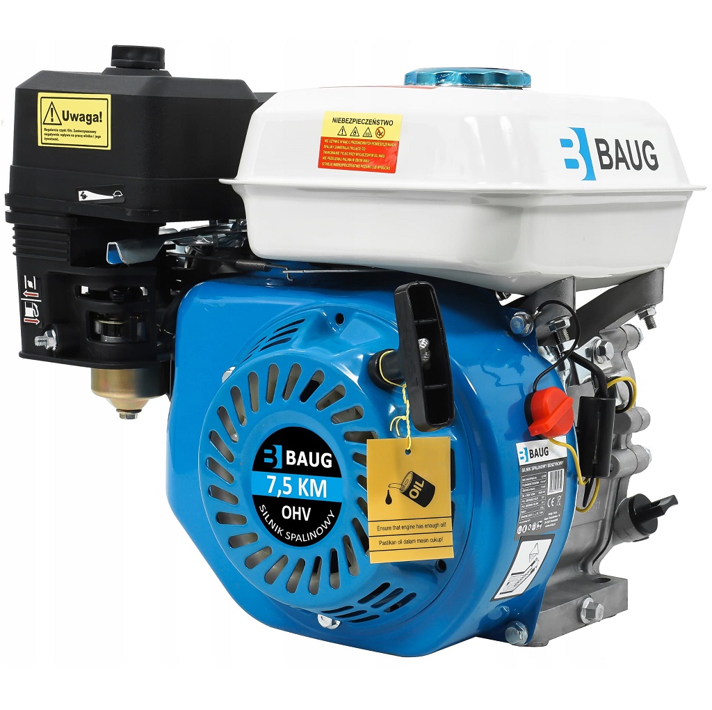 BAUG benzines állómotor 7,5 LE, 163 cm³, 20 mm tengely