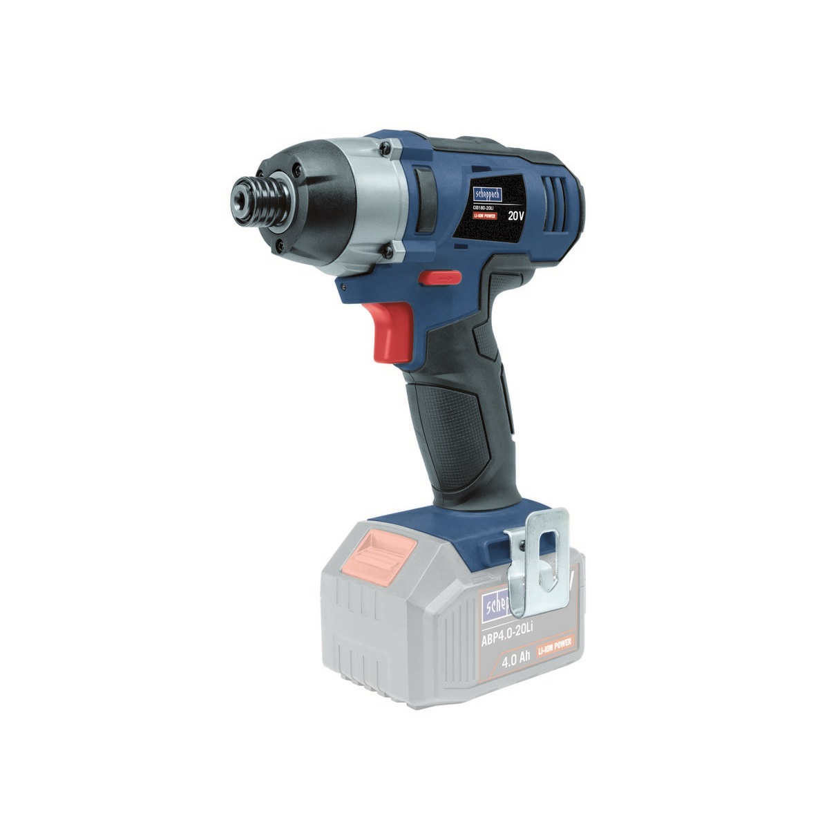 Scheppach 20V akkus ütvecsavarozó géptest 1/4"
