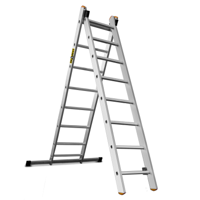 Drabest PRO 2x8 fokos alumínium létra 150Kg-os teherbírással