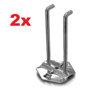Erba szerszám akasztó (dupla) 100mm 2db
