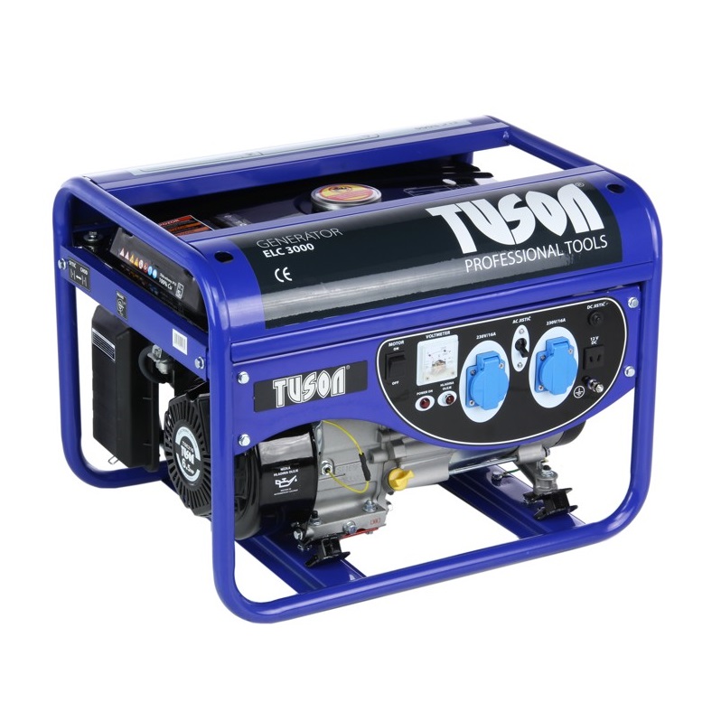 Tuson benzines áramfejlesztő 2500W OHV, AVR 2x230V