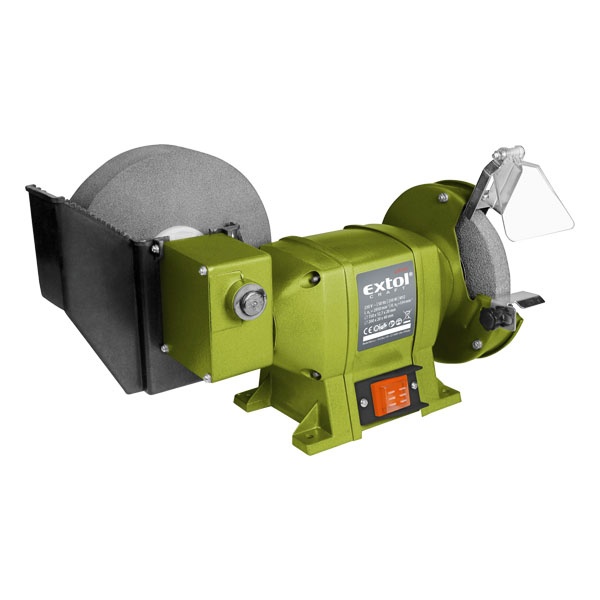 Extol kettős köszörűgép 250W, vizes/száraz; 134/2950 ford.