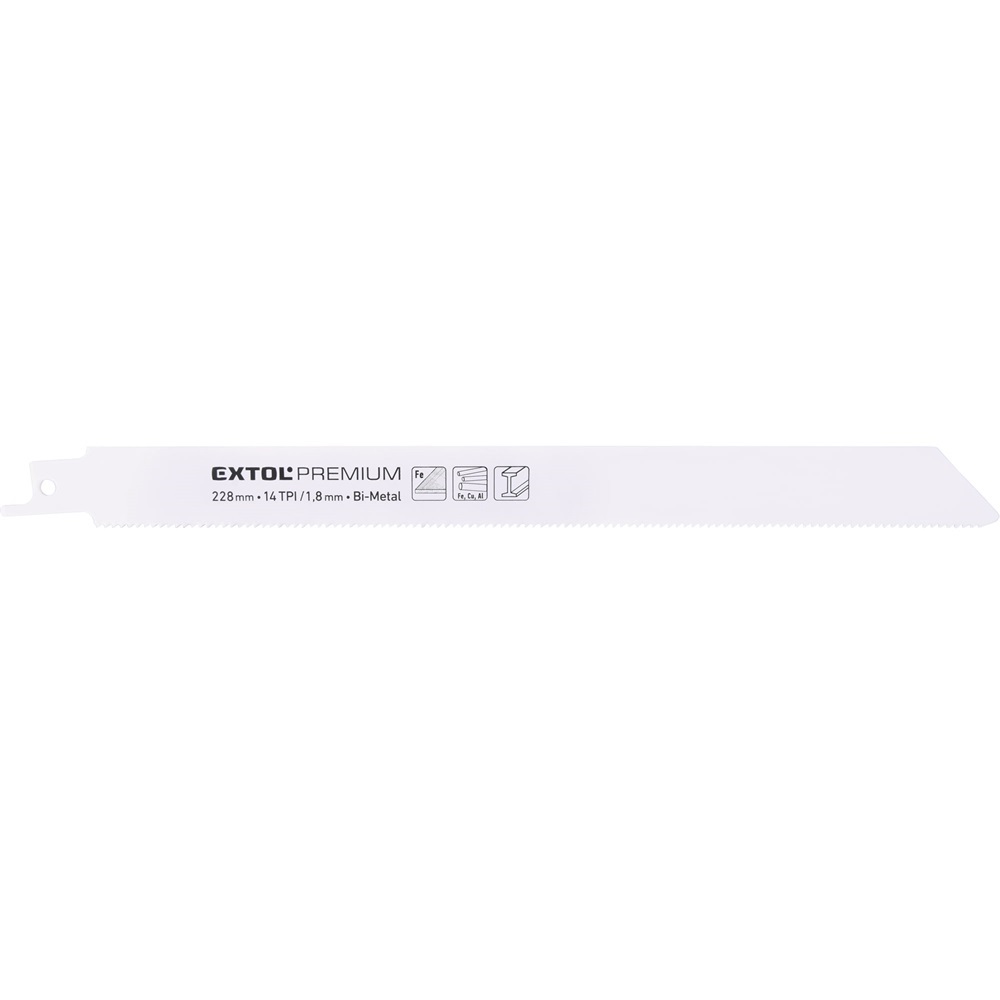 Extol szablyafűrészlap 225mm 14TPI, Bimetál, 3db